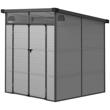 TRUUSK Tuinhuis Kunststof 3,24m³ 190x191x215cm Tuinschuur Me beschikbaar voor biedingen