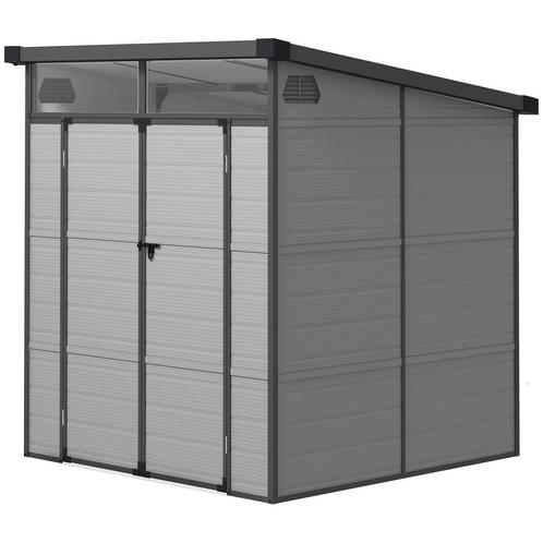 TRUUSK Tuinhuis Kunststof 3,24m³ 190x191x215cm Tuinschuur Me, Tuin en Terras, Overige Tuin en Terras, Nieuw, Verzenden