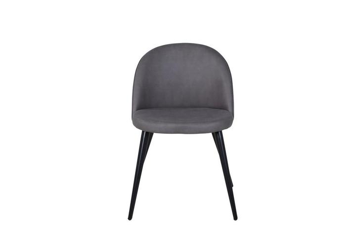 Eetkamerstoel - Jasmijn - Donkergrijs - Linnen - Jörn, Huis en Inrichting, Stoelen, Verzenden