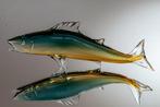 Murano - Pot - Tweekleurige vis - Sommerso - Lengte 22 cm -