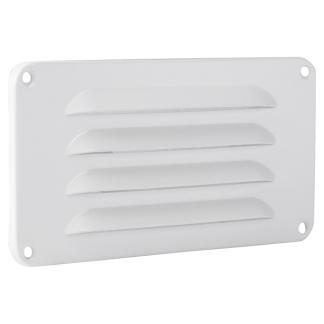 Schoepenrooster | Starx | 18 x 9 cm (Aluminium, Wit), Doe-het-zelf en Verbouw, Ventilatie en Afzuiging, Nieuw, Verzenden
