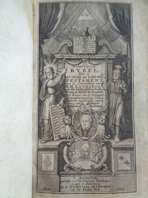 Martin Luther / Adolf Visscher / Sebastian Schmidt / Jan, Antiek en Kunst, Antiek | Boeken en Bijbels