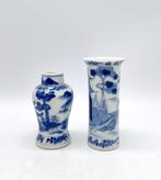 Vaas - Porselein - China - Qing Dynastie (1644-1911) - Twee, Antiek en Kunst