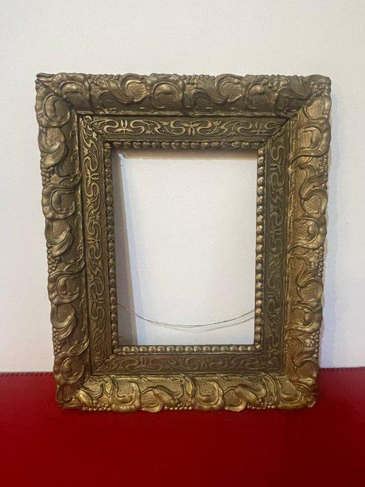 Lijst - Verguld hout in gips., Antiek en Kunst, Antiek | Overige Antiek