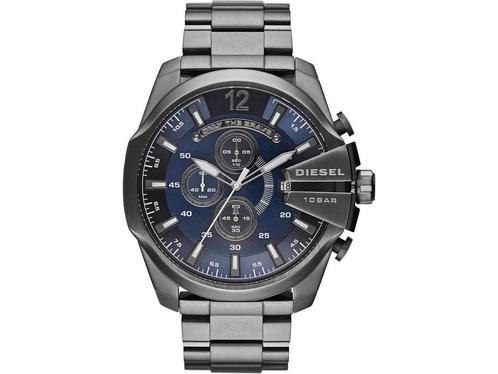 Diesel Mega Chief DZ4329 - Herenhorloge 51 mm - Waterdicht, Sieraden, Tassen en Uiterlijk, Horloges | Heren, Zo goed als nieuw
