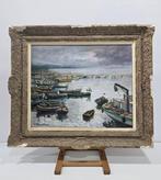 Emili Alberch Bassó (1931) - El puerto de Palamos, Antiek en Kunst, Kunst | Schilderijen | Klassiek