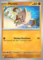 Mankey 045/091 reverse holo Paldean Fates, Ophalen of Verzenden, Nieuw, Losse kaart, Foil