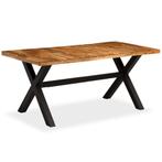 vidaXL Eettafel 180x90x76 cm massief acacia- en mangohout, Huis en Inrichting, Tafels | Eettafels, Verzenden, Nieuw