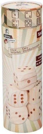 2dekans | Lifetime Games Dobbelstenen Hout 5-delig, Hobby en Vrije tijd, Gezelschapsspellen | Bordspellen, Ophalen of Verzenden
