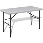 Klaptafel voor buiten 122 cm HDPE wit (Overige), Huis en Inrichting, Verzenden, Nieuw