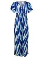 Maxi Jurk Ella Blauw, Kleding | Dames, Jurken, Verzenden, Nieuw