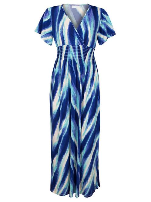 Maxi Jurk Ella Blauw, Kleding | Dames, Jurken, Verzenden