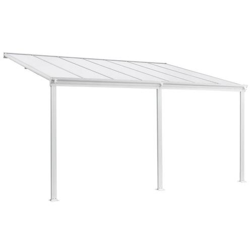 Terrasdak / Overkapping - Borneo - 4 x 3 m - Wit, Tuin en Terras, Overkappingen, Nieuw, Verzenden