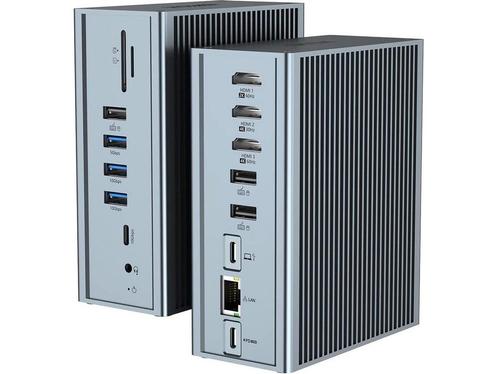 YLSCI 16-in-1 USB-C Dockingstation - HDMI, USB 3.1, USB 3.0,, Huis en Inrichting, Woonaccessoires | Overige, Nieuw, Verzenden
