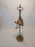 Lamp - Brons - Olielamp - hoogte: 54 cm
