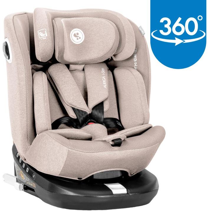 Lorelli Auriga Beige 40-150 cm 360° i-Size Autostoel, Kinderen en Baby's, Autostoeltjes, Nieuw, Isofix, 15 t/m 36 kg, Verzenden