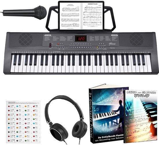 2dekans | Finesse Keyboard Piano - 61 Toetsen - Accessoires, Muziek en Instrumenten, Piano's, Zo goed als nieuw, Ophalen of Verzenden