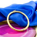 18 Krt. Gouden gedraaide slavenarmband  | Ø 60 mm, Ophalen of Verzenden, Gebruikt, Overige kleuren, Goud