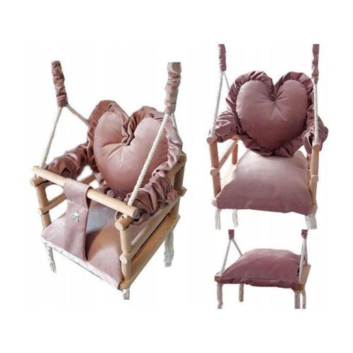 Luxe houten 3 in 1 handgemaakte roze meegroei babyschommel, Kinderen en Baby's, Speelgoed | Buiten | Los speelgoed, Ophalen of Verzenden