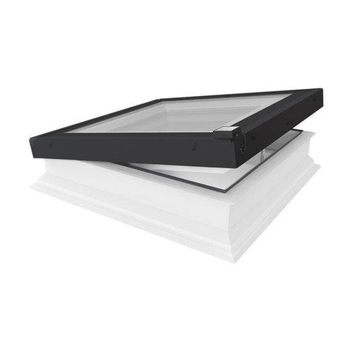 Fakro lichtkoepel vlak glas elektrisch DEG 80x80 cm, Doe-het-zelf en Verbouw, Glas en Ramen, Nieuw, 80 tot 120 cm, Dubbelglas
