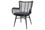 VDG Jasmine dining tuinstoel - black, Tuin en Terras, Tuinstoelen, Verzenden, Nieuw, Overige materialen