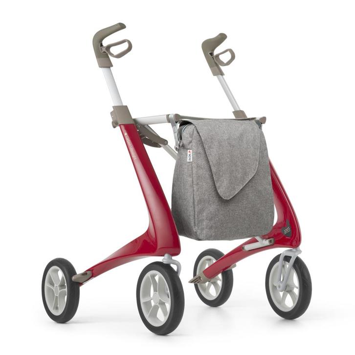 byACRE Carbon Ultralight Rollator met weekendtas - Rood L, Diversen, Rollators, Nieuw, Ophalen of Verzenden