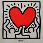 Keith Haring - Untitled (Red Heart) . Original vintage