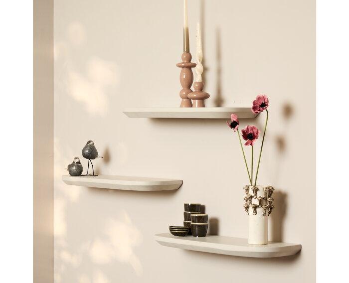 Wandplank Gusta Sand | 60 cm | Set van 3, Huis en Inrichting, Woonaccessoires | Overige, Nieuw, Ophalen of Verzenden