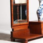 Strakke chique  draaibare facet geslepen passpiegel halspieg, Antiek en Kunst, Ophalen of Verzenden