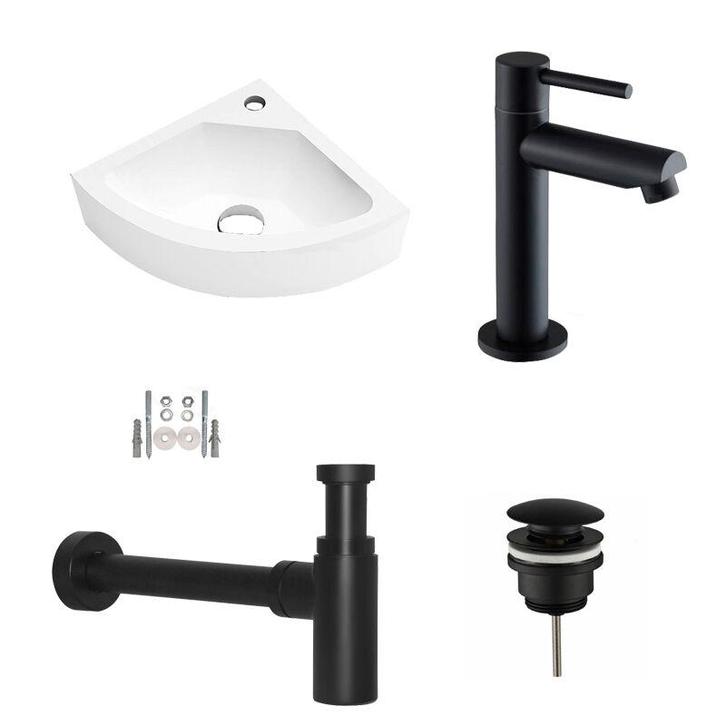 Sani Royal Solid Surface Fonteinset Corner Mat, Tuin en Terras, Waterpartijen en Fonteinen