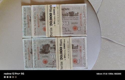 Duitsland. - 40 x 1000 Mark 1910 - Pick 44b - 2 original, Postzegels en Munten, Bankbiljetten | Europa | Niet-Eurobiljetten