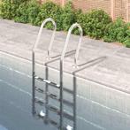 vidaXL Zwembadladder 54x38x184,5 cm 304 roestvrij staal, Tuin en Terras, Zwembad-toebehoren, Verzenden, Nieuw