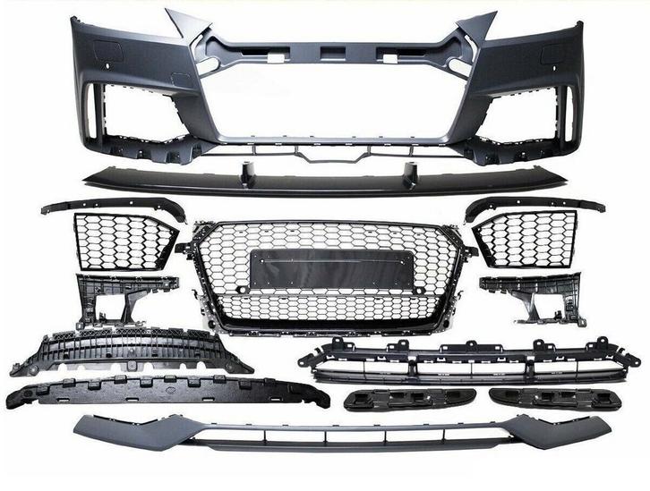 TT RS Look Voorbumper voor Audi TT / TTS (2014-2017), Auto-onderdelen, Carrosserie en Plaatwerk, Voor, Bumper, Nieuw, Audi, Ophalen of Verzenden