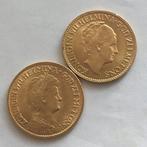 Nederland. Wilhelmina. 10 Gulden 1912 en 1932 (2 munten), Postzegels en Munten, Munten | Nederland