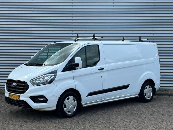 Ford Transit Custom 320 2.0TDCI 130PK L2H1 Trend Trekhaak Ai, Auto's, Bestelauto's, Lease, Handgeschakeld, Wit, Ford, Financial lease