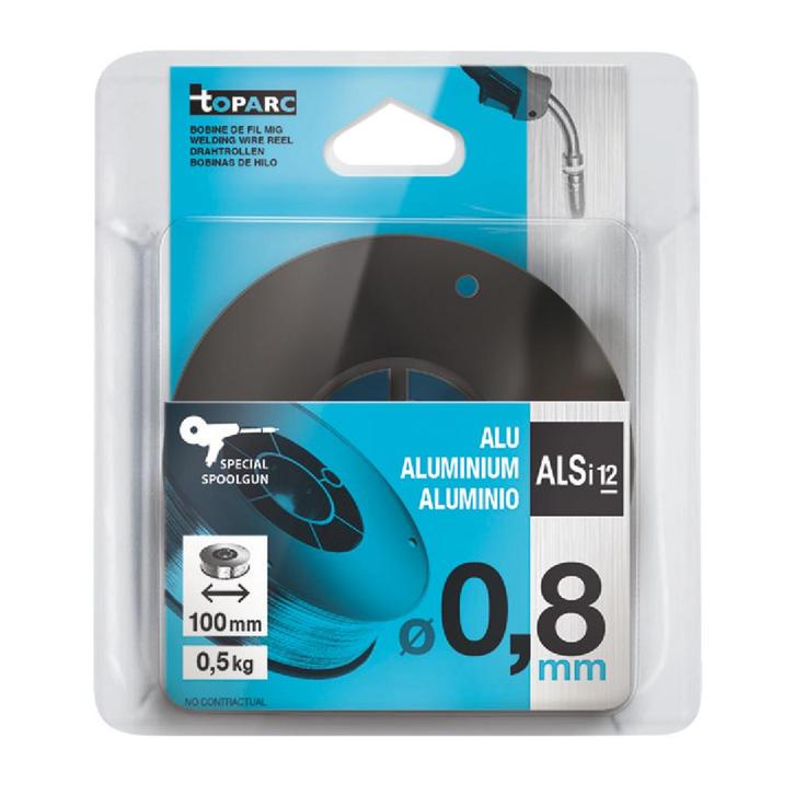 Lasdraad MIG D100 aluminium GYS AlSi 12 0,8mm rol 0,5kg, Doe-het-zelf en Verbouw, Gereedschap | Overige machines, Nieuw, Verzenden