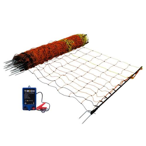 Hek Energiser & Net voor Pluimvee 50m - Gaas 120cm Hoog met, Dieren en Toebehoren, Pluimvee | Toebehoren, Verzenden