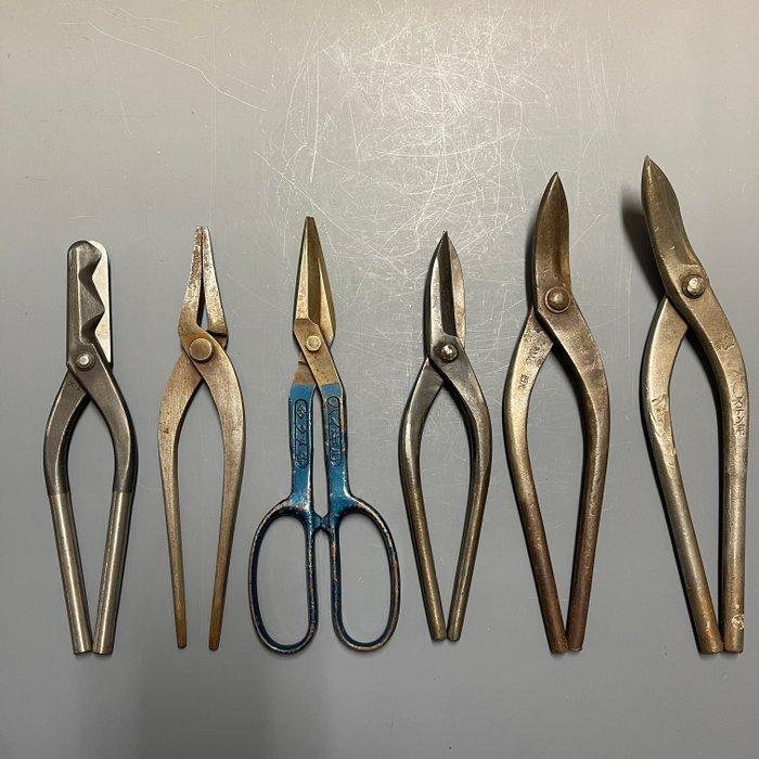 Heavy Duty Sheet Metal Snips Tools | Scissors Set of 6 -, Antiek en Kunst, Antiek | Wandborden en Tegels