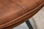 Draaibare designstoel MR. LOUNGER lichtbruin met armleuning, Huis en Inrichting, Stoelen, Ophalen of Verzenden, Nieuw