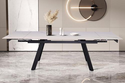 Hera eettafel, steen wit (nieuw, A-keuze), Huis en Inrichting, Tafels | Eettafels, Nieuw, Metaal, Overige materialen