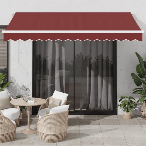 vidaXL Luifel handmatig uittrekbaar met LED 350x250 cm, Tuin en Terras, Zonneschermen, Nieuw, Verzenden