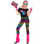 Neon 80S Kostuum Dames, Kleding | Dames, Carnavalskleding en Feestkleding, Verzenden, Nieuw