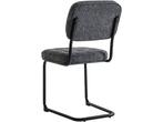 Eetkamerstoelen Flexa Antraciet Stof Set van 2, Verzenden, Nieuw