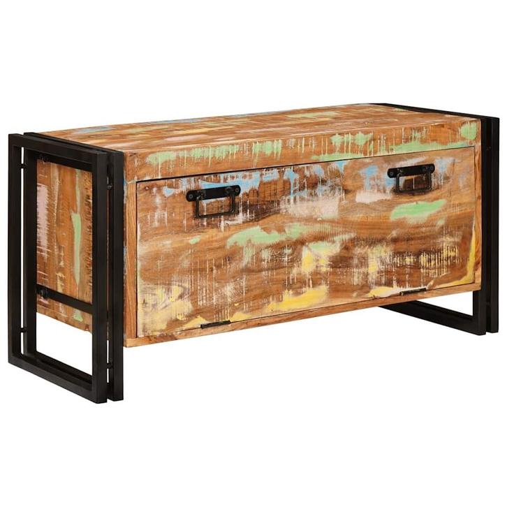 vidaXL Schoenenkast Bruin 90 x 38 x 45 cm massief gerecycled, Huis en Inrichting, Kasten | Schoenenrekken, Nieuw, Verzenden