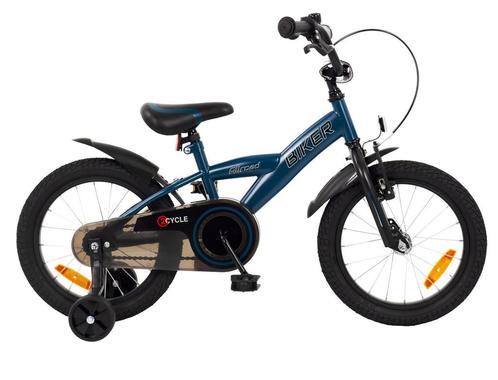 2Cycle Biker - Kinderfiets - 16 inch - Blauw, Fietsen en Brommers, Fietsen | Jongens, 16 inch, Nieuw, Verzenden