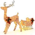 LIVSK Voorverlichte Rendier en Slee - 100 Warm Witte LED-lam, Verzenden, Nieuw