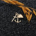 Gouden hanger; Geloof hoop en liefde. (Hanger of bedel), Ophalen of Verzenden, Gebruikt, Goud, Overige merken