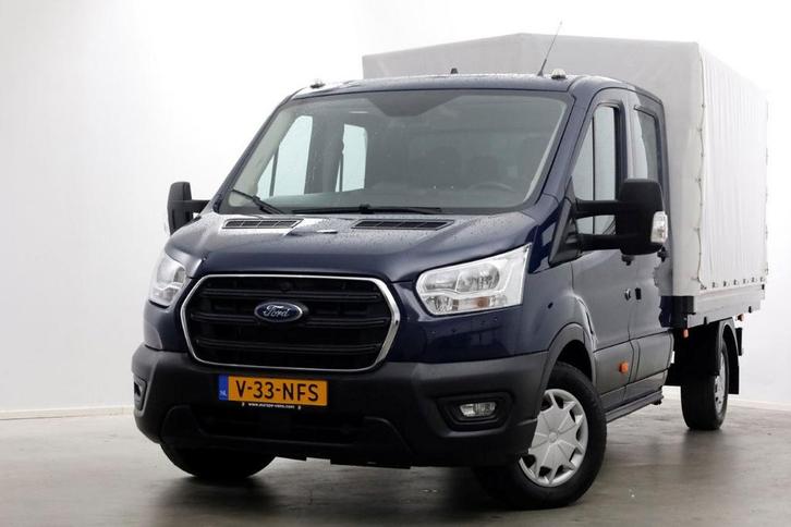 Ford Transit 350 2.0 TDCI 130pk 4x4 L3H1 Trend D.C. Open laa, Auto's, Bestelauto's, Dealer onderhouden, Lease, Handgeschakeld
