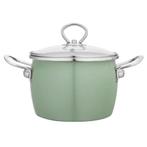 Altom Design Balbina 8 delige Emaille Pannenset Groen -, Ophalen of Verzenden, Nieuw