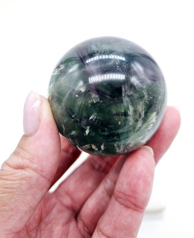 Feather Fluoriet bol, Verzamelen, Mineralen en Fossielen, Ophalen of Verzenden